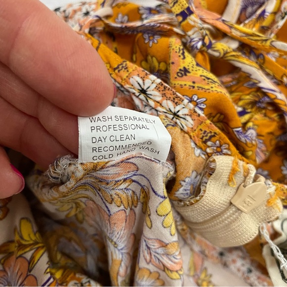 Jaase Wide Leg Bohemian Spaghetti Strap Romper Orange S - Picture 10 of 13